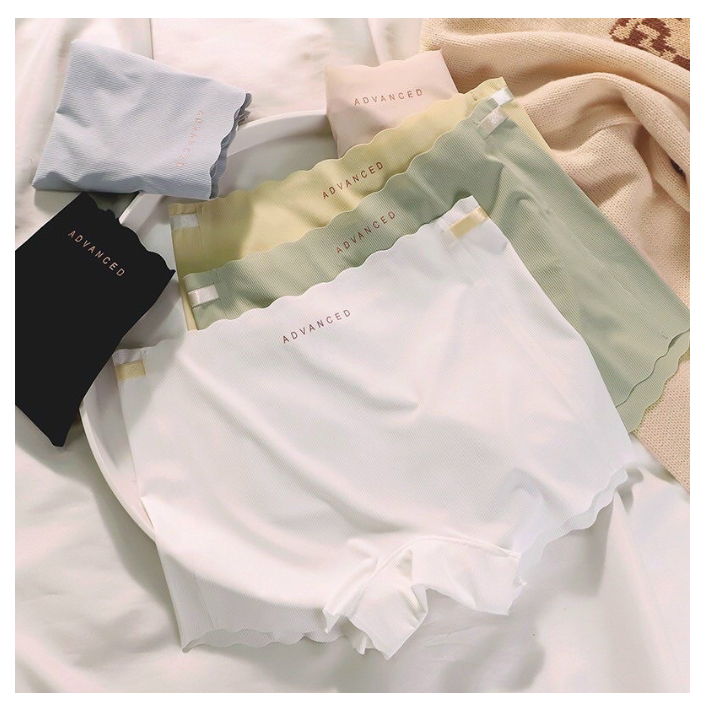 Quần Lót Đùi Mặc Váy Su Lạnh Viền Sóng Gân Tăm Co Giãn Cạp Chống Tụt 6689