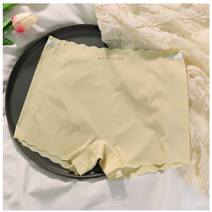 Quần Lót Đùi Mặc Váy Su Lạnh Viền Sóng Gân Tăm Co Giãn Cạp Chống Tụt 6689