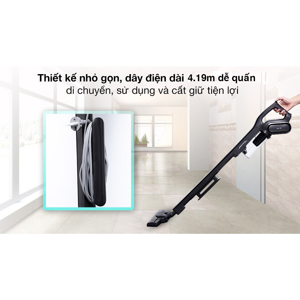Máy Hút Bụi Cầm Tay DEERMA DX700S, Công suất 600W, Lực hút 15000Pa, Công nghệ lốc xoáy - Pro Cyclone, Bảo hành 24 tháng