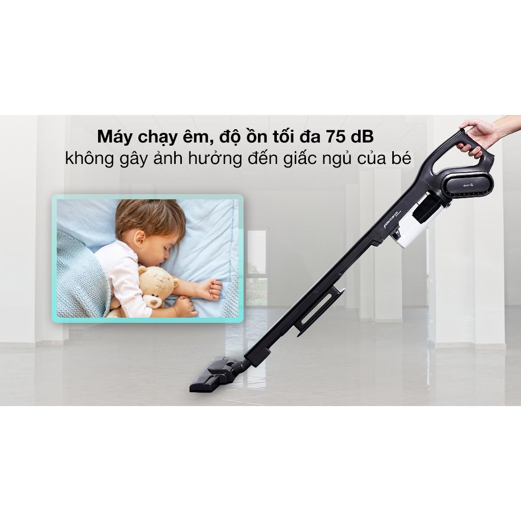 Máy Hút Bụi Cầm Tay DEERMA DX700S, Công suất 600W, Lực hút 15000Pa, Công nghệ lốc xoáy - Pro Cyclone, Bảo hành 24 tháng