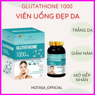 Viên uống trắng da mờ nám giảm nếp nhăn glutathione 1000mg