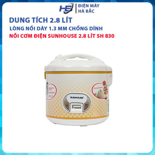 Nồi cơm nắp gài sunhouse sh 830 - bảo hành 12 tháng