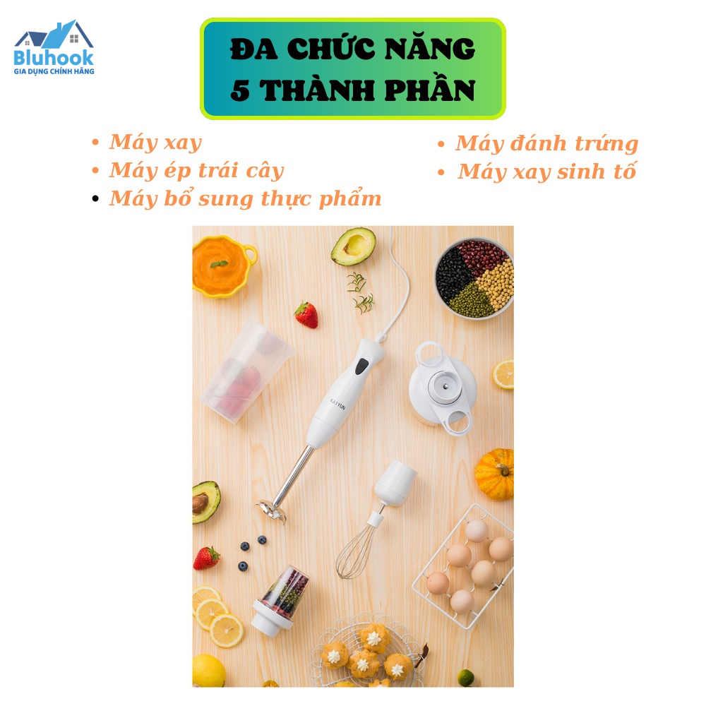 Máy Xay Cầm Tay Đa Năng KAIYUN, Máy Xay Sinh Tố, Máy Xay Dành Cho Bé, Nhỏ Gọn, Tiện Ích, Công Suất Lớn - Bluhook