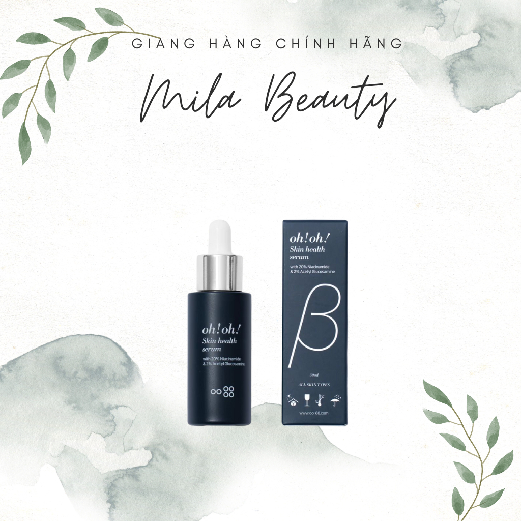 Tinh Chất  ohoh Skin Health Serum with 20% Niacinamide & 2% Acetyl Dưỡng Sáng Da, Giảm Thâm Nám & Se