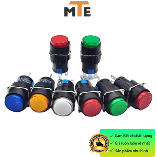 Công tắc nút nhấn la16-11 16mm 3 chân tròn