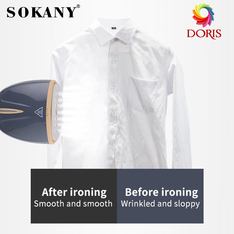 Bàn là hơi nước SOKANY 3065 mẫu mới, hơi nước cực mạnh, là nhanh phẳng mọi loại vải, bàn là hơi nước cầm tay gấp gọn