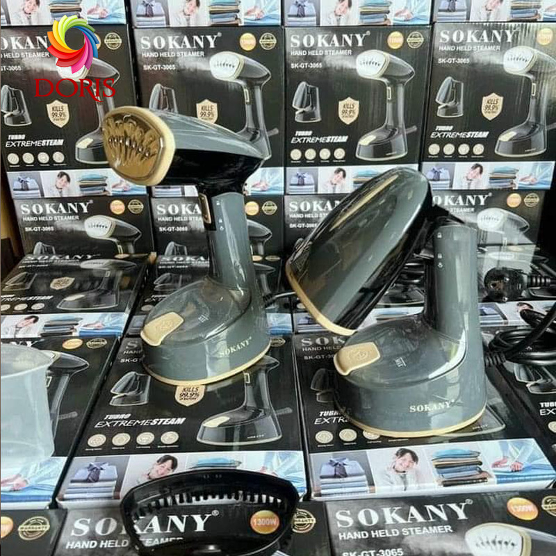 Bàn là hơi nước SOKANY 3065 mẫu mới, hơi nước cực mạnh, là nhanh phẳng mọi loại vải, bàn là hơi nước cầm tay gấp gọn