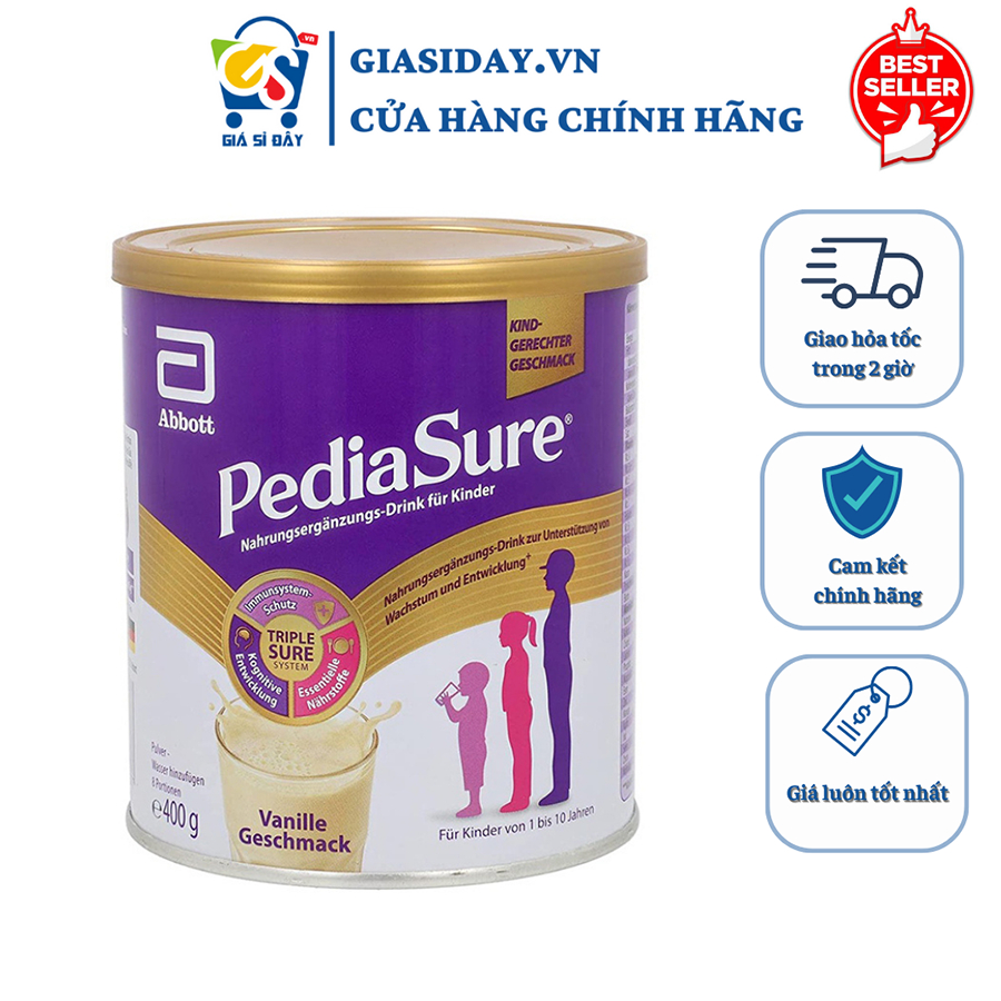 [Date 2024] Sữa Công Thức Pediasure Đức Vanille 400g - Thực Phẩm Cho Bé