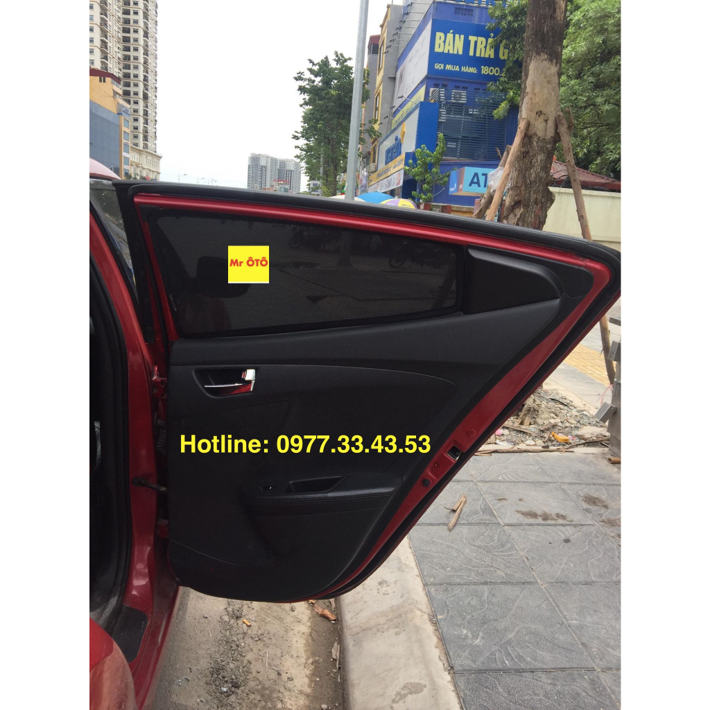 Rèm che nắng nam châm xe hyundai veloster,hàng loại 1 mr oto.
