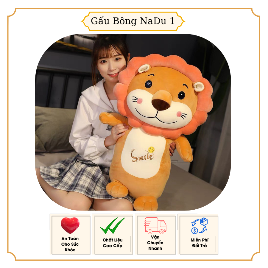 Gấu bông sư tử đáng yêu, cao cấp