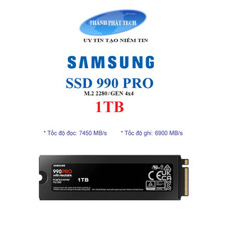 Ổ cứng gaming ssd samsung 990 pro 4tb/2tb/1tb m2 pcie gen 4.0 x 4 bảo hành 5 năm 1 đổi 1 - mới 100%, chính hãng samsung