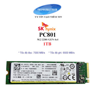 Ổ cứng SSD Hynix PC801 512GB / 1TB / 2TB M2 2280 PCIe Gen 4.0 Bảo hành 3 năm 1 ĐỔI 1- Mới 100%, Hàng Chính Hãng