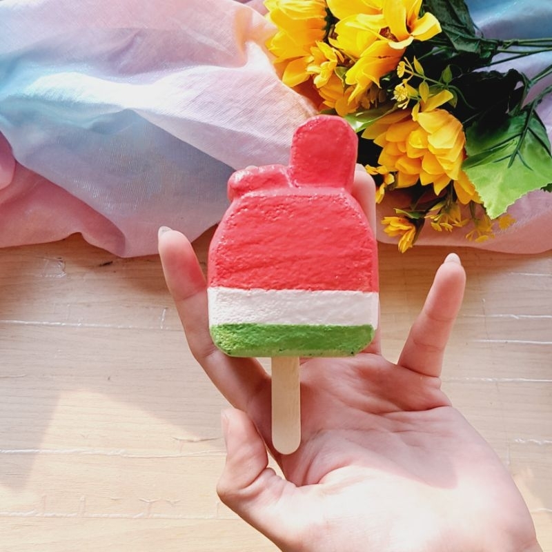Squishy handmade KEM THỎ DƯA DẤU| Squishy tự làm an toàn và dễ thương