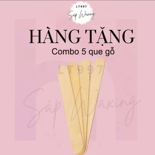 {Quà Tặng} Combo Que Gỗ Phết Sáp Tiện Dụng