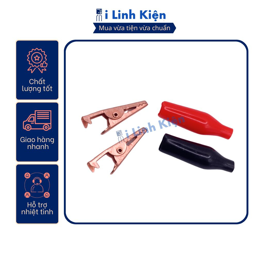 Đôi kẹp cá sấu nhỏ bằng đồng 27mm chất lượng cao