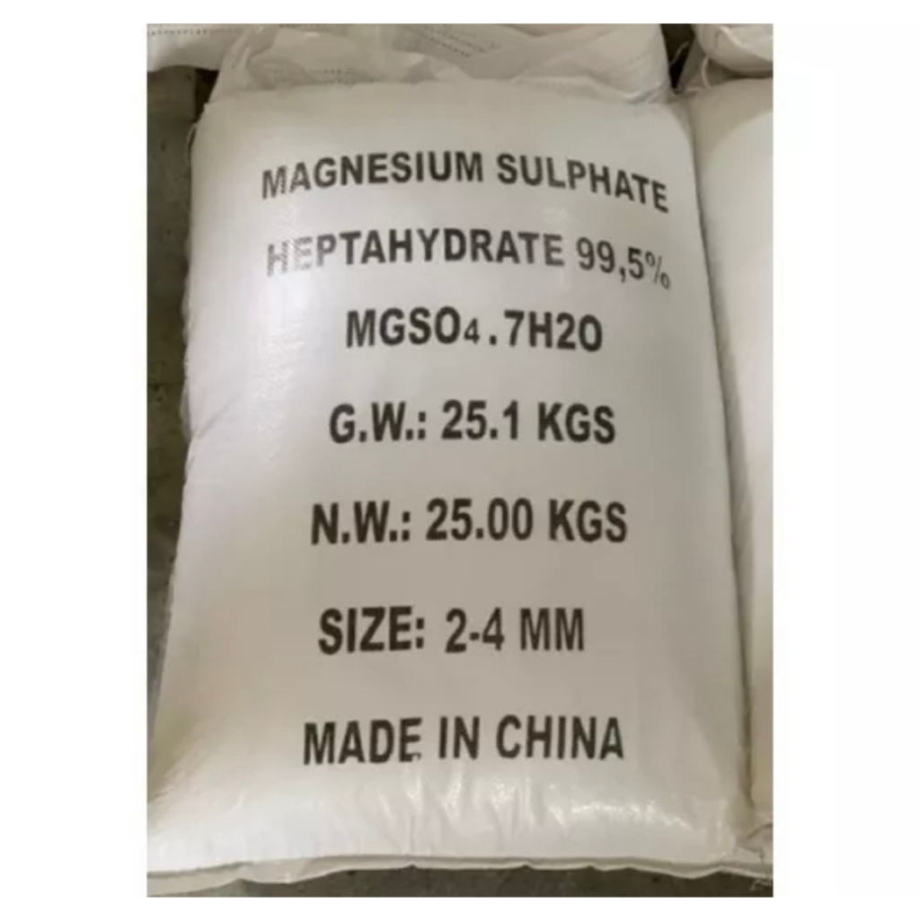 PHÂN BÓN - MgSO4.7H20 bổ sung magie chống bạc màu đất... (Túi 1kg)