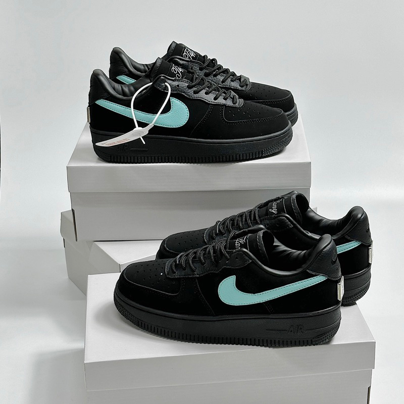 JDK STORE_Giày Sneaker Af1 Tiffany Đen Full Móc Xanh Min Siêu Cấp