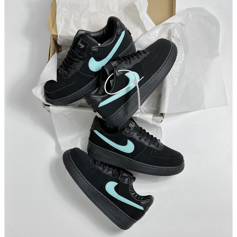JDK STORE_Giày Sneaker Af1 Tiffany Đen Full Móc Xanh Min Siêu Cấp