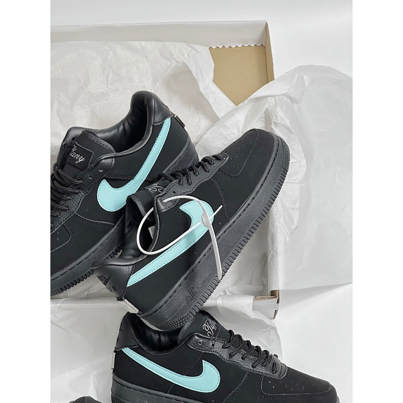 JDK STORE_Giày Sneaker Af1 Tiffany Đen Full Móc Xanh Min Siêu Cấp