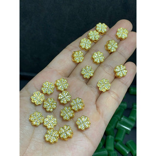 Charm cỏ 4 lá 10kara Au cho Shop pro mix vòng HandMade