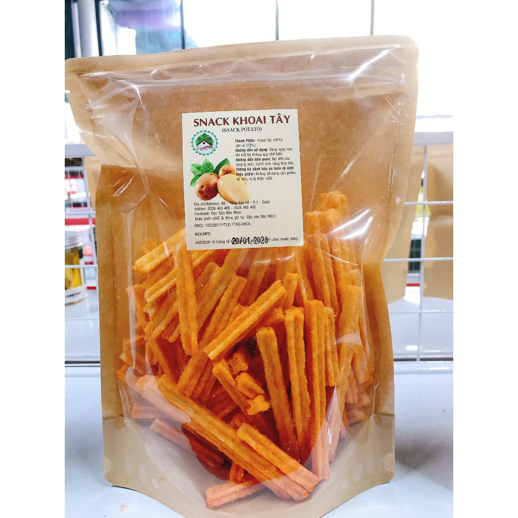 2 túi 1kg - KHOAI TÂY SẤY GIA VỊ - ĐẶC SẢN ĐÀ LẠT