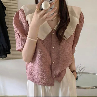 Áo sơ mi nữ cao cấp phối cổ nơ xếp