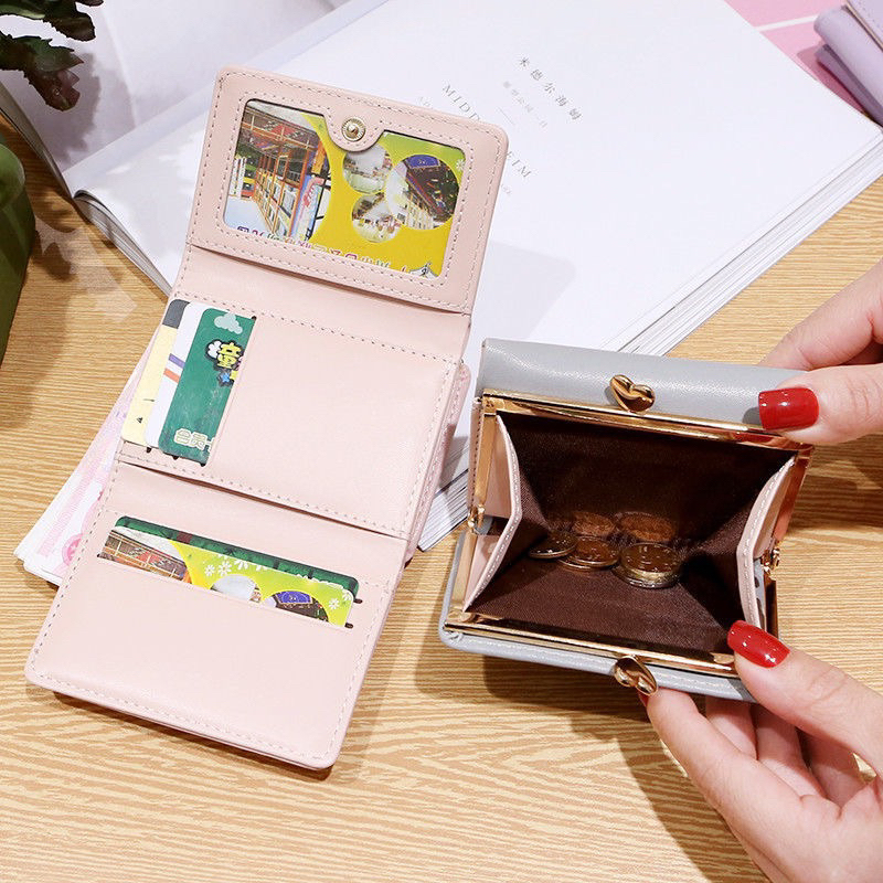 Ví gập nhiều ngăn da PU giá sinh viên cực đẹp mẫu mới