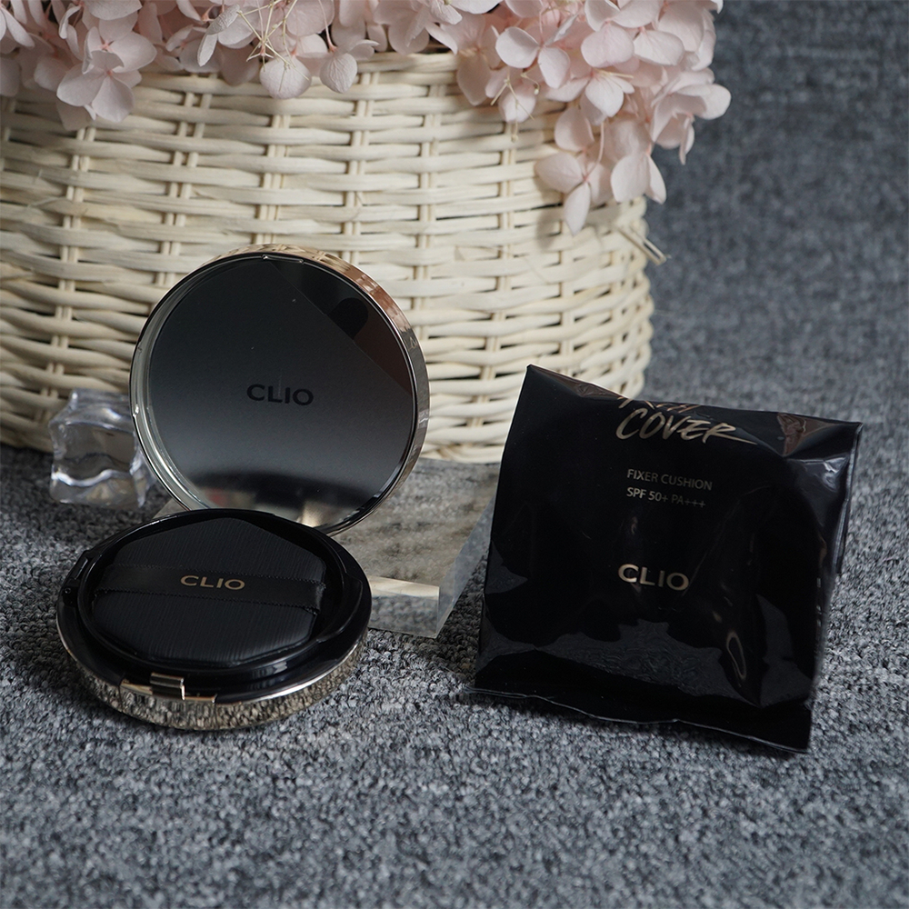 Phấn nước trang điểm Clio Kill Cover Fixer Cushion Spf 50+ PA+++ giúp nâng tone kèm theo chống nắng nhẹ nhàng