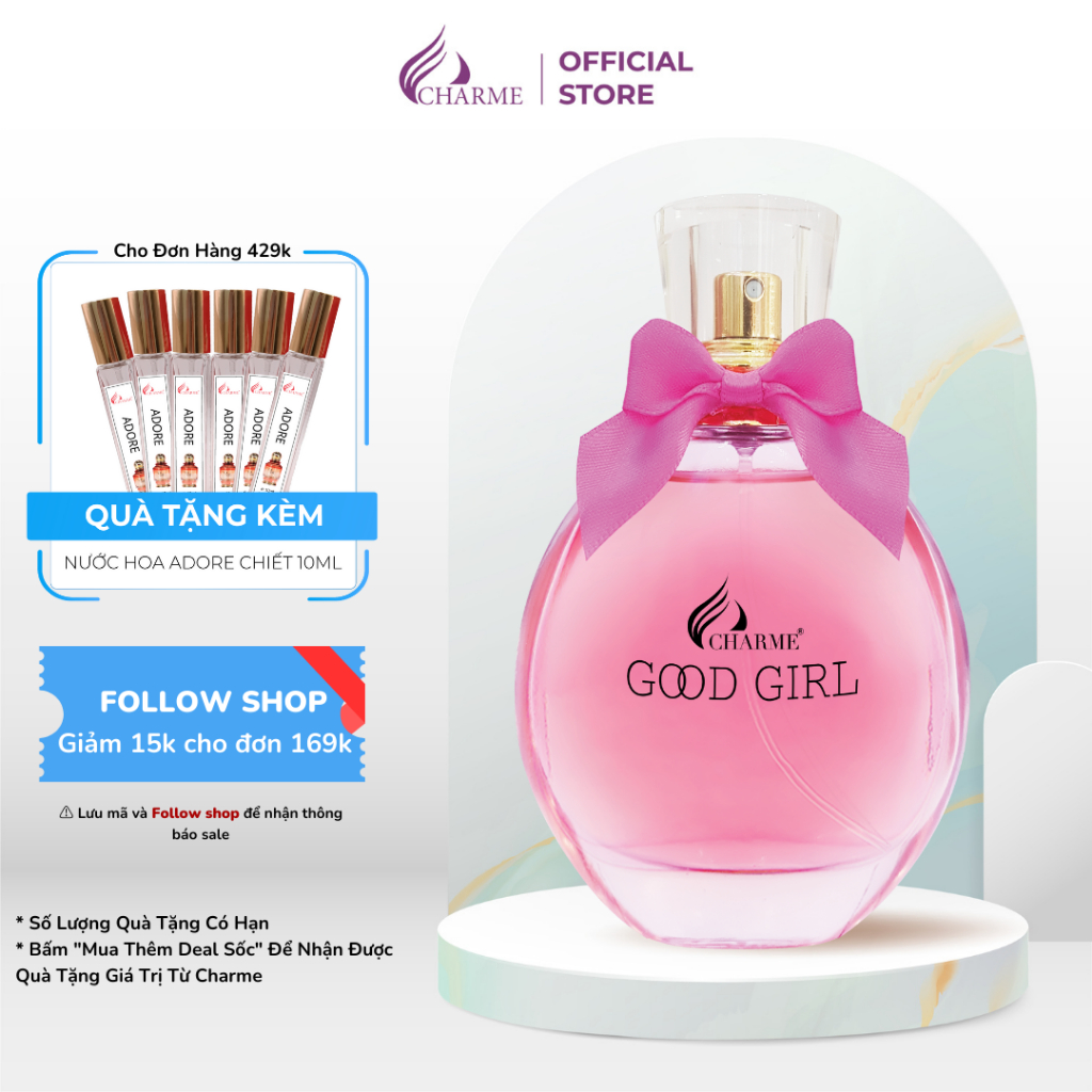 Nước hoa nữ GoodGirl Charme chính hãng đem đến cảm giác ly kỳ huyền bí lưu hương lâu trên 8 tiếng chai 100ml