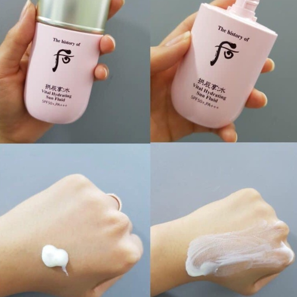 1 gói chống nắng whoo hồng Vital Hydrating Sun Fluid 50+