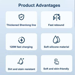 Dây Cáp Sạc Nhanh 120W 6A Bằng Hợp Kim Kẽm Và silicon Cho type-c / Micro USB