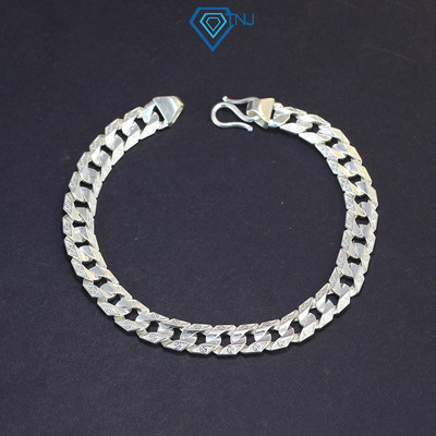 Lắc tay nam bạc thật mắt xích bản nhỏ LTA0089 - Trang Sức TNJ