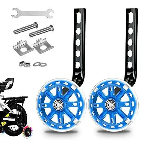 Bộ 2 bánh phụ xe đạp phát sáng phù hợp với các size 12/14/16/18/20 cho bé