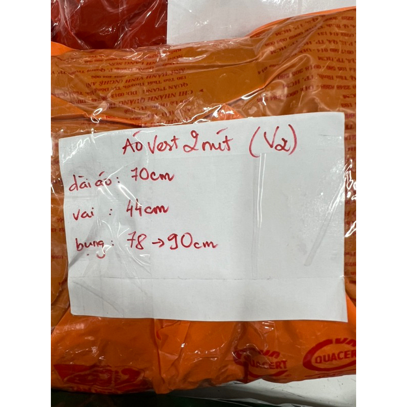 Thanh lí áo vest sui 2 nút