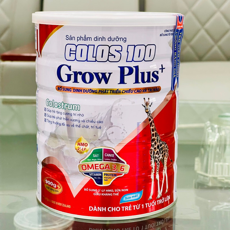Sữa bột colols 100 Grow Plus+ 900g dành cho trẻ từ 1 đến 10 tuổi