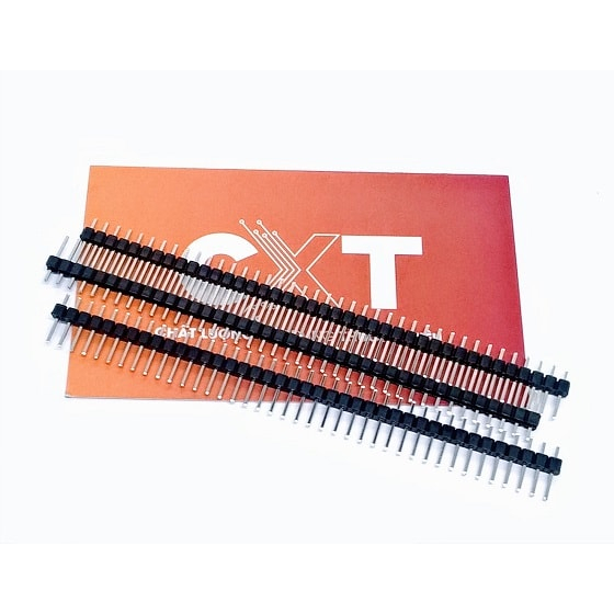 Jump đực đơn 1x40P 2.54mm Chân thẳng màu đen cao 11.2mm(10c)
