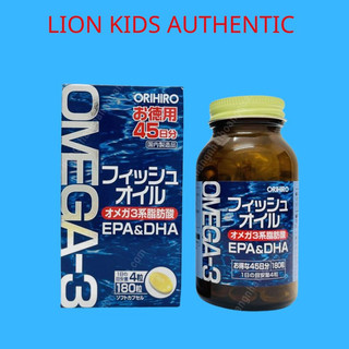 Dầu cá Omega 3 Orihiro [FREE SHIP] Fish Oil Nhật Bản hộp 180 viên