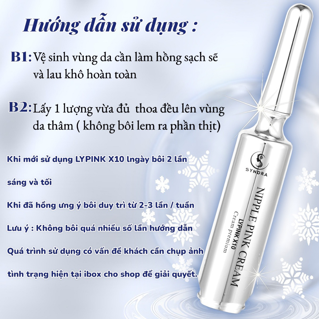 Làm Hồng Nhũ Hoa Lypink X10 - Kem Dưỡng Hồng Vùng Kín Nipple Pink