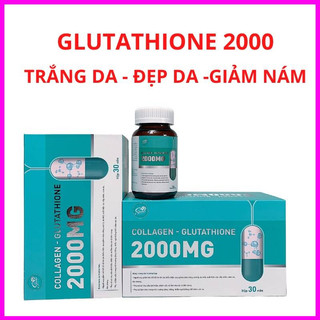 Viên Uống Trắng Da Mờ Nám GLUTATHIONE 2000 - Viên Uống COLLAGEN Trắng Toàn Thân Giảm Nám Mờ Nếp Nhăn