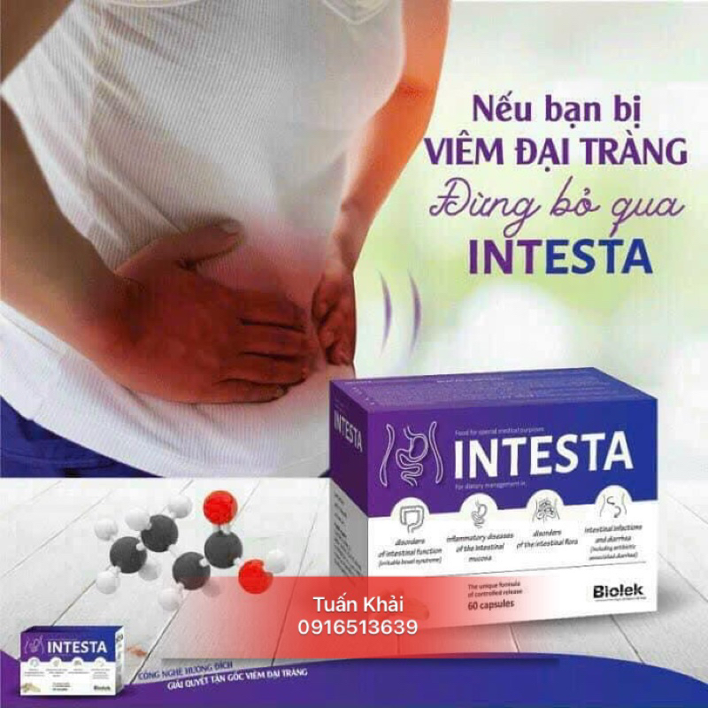 INTESTA hộp 60 viên - giải pháp hữu hiệu cho chứng ruột kích thíchh nó