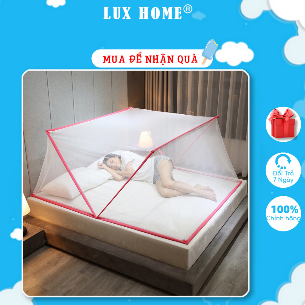 Màn chụp người lớn tự bung gấp gọn tiện dụng mẫu mới nhất Mùng chụp tự bung kiểu xếp