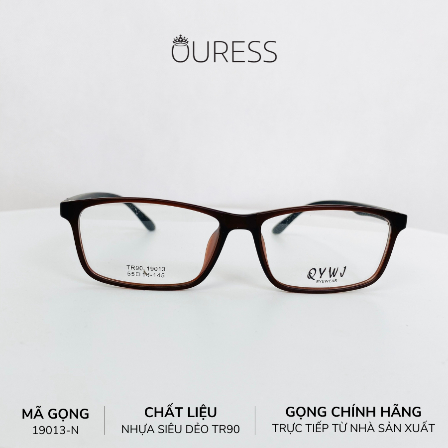 Gọng kính nhựa 19013 thời trang nam nữ siêu nhẹ siêu bền OURESS