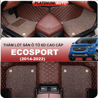 Thảm lót sàn ô tô 6D Ford Ecosport (2014-2024) - Da PU cao cấp, Không mùi, Giảm 20% tiếng ồn