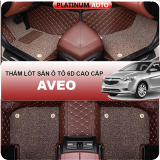 Thảm lót sàn ô tô 6D Chevrolet Aveo - Da PU cao cấp, Không mùi, Giảm 20% tiếng ồn