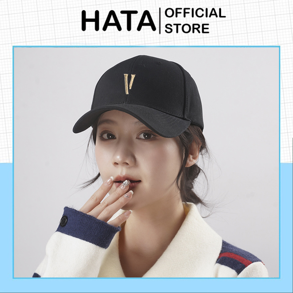 Mũ Lưỡi Trai Chữ V 413 Nam Nữ Chất Liệu Nhung Cap Cấp - Hata24h