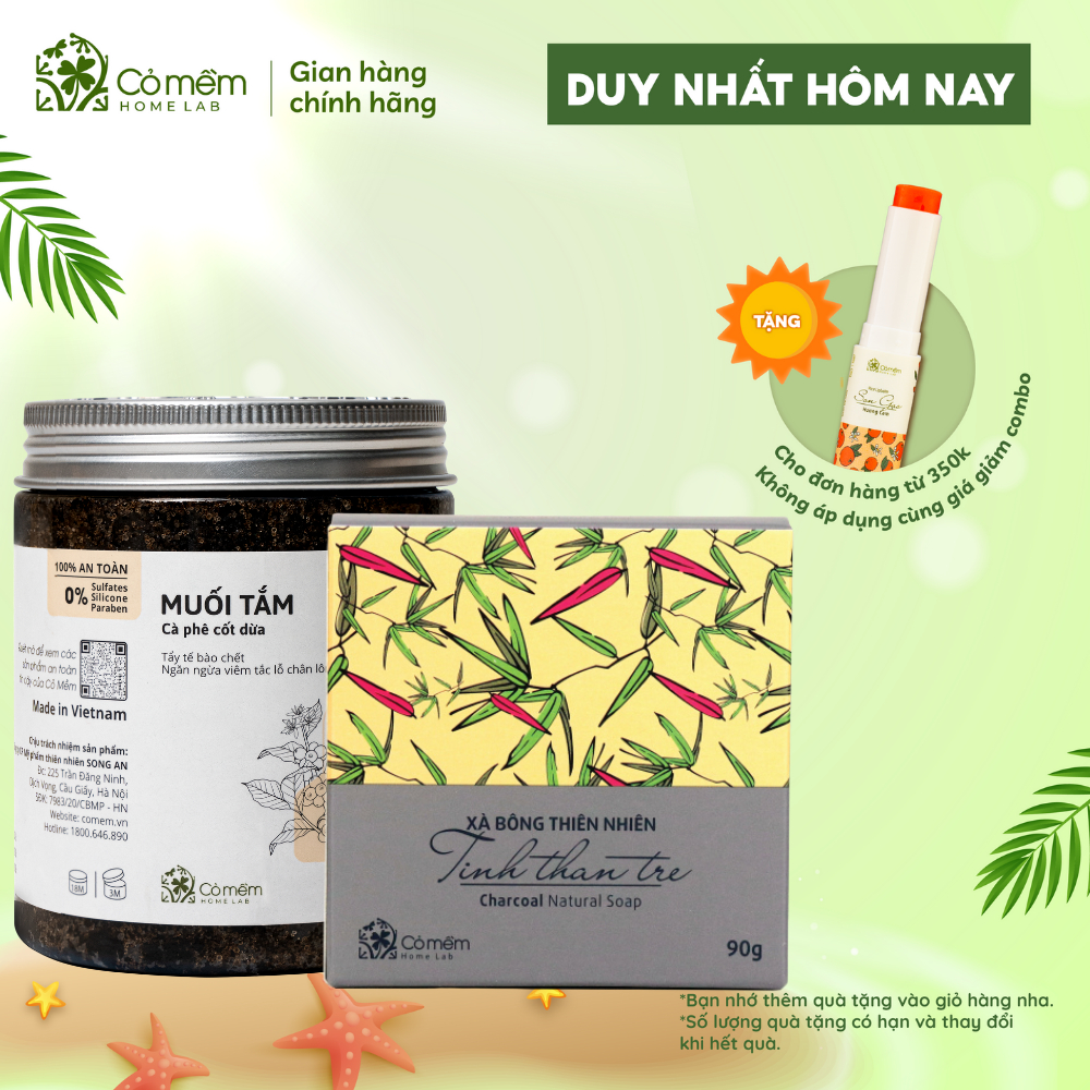 Combo Mụn lưng Cỏ Mềm an toàn cho da Cỏ Mềm 350g