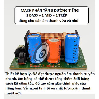GIÁ 1 CÁI - MẠCH PHÂN TẦN 3 ĐƯỜNG TIẾNG 336 CÔNG SUẤT NHỎ CHO CÁC DÀN ÂM THANH GIA ĐÌNH