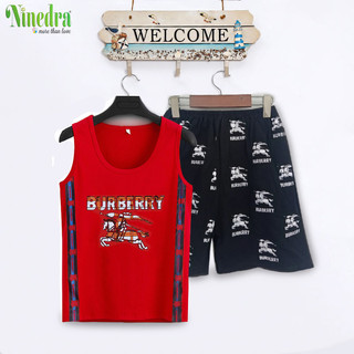 [NINEDRA - SALES] Đồ bộ sát nách bé trai thun cotton 4 chiều size Đại từ 15-30kg