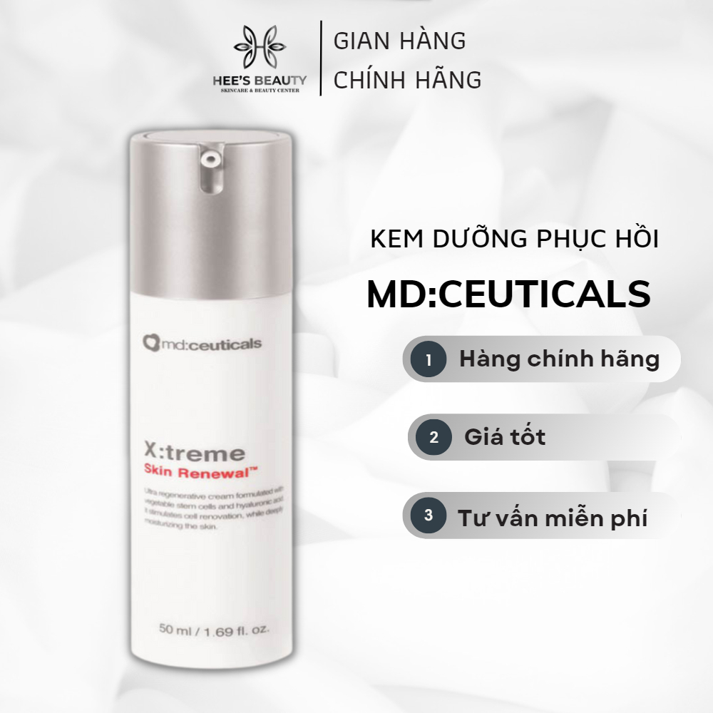 Kem dưỡng Md:Ceuticals X-treme Skin Renewal Tế Bào Gốc phục hồi, giữ ẩm và tái tạo da - Hee's beauty
