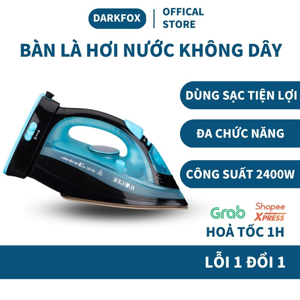 Bàn là hơi nước cầm tay không dây cao cấp Haeger 2400w điều nhiệt 5 tốc độ thích hợp nhiều loại vải khác nhau BLH03